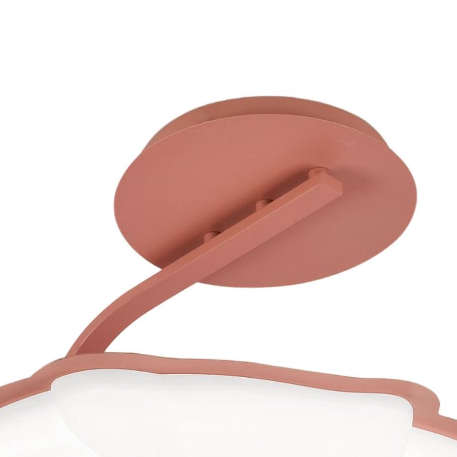 Lustră LED 8058PK, 60W, Acril Roz, Lumina 3000K/4000K/6000K