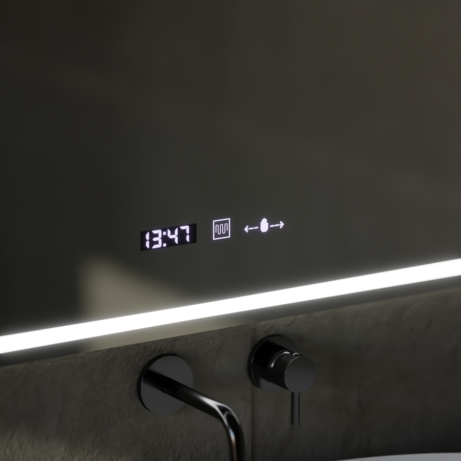 Oglinda LED Rectangulara, 60x80cm, VillayTouch Marcello, Sistem Dezaburire, Dimabila