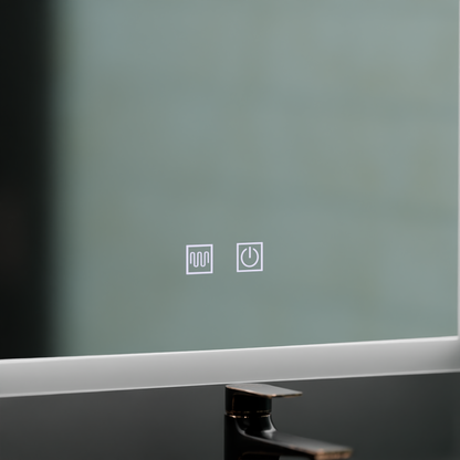 Oglinda LED Rentagulara, 60x80cm, Touch VENERA , Sistem Dezaburire,Dimabila