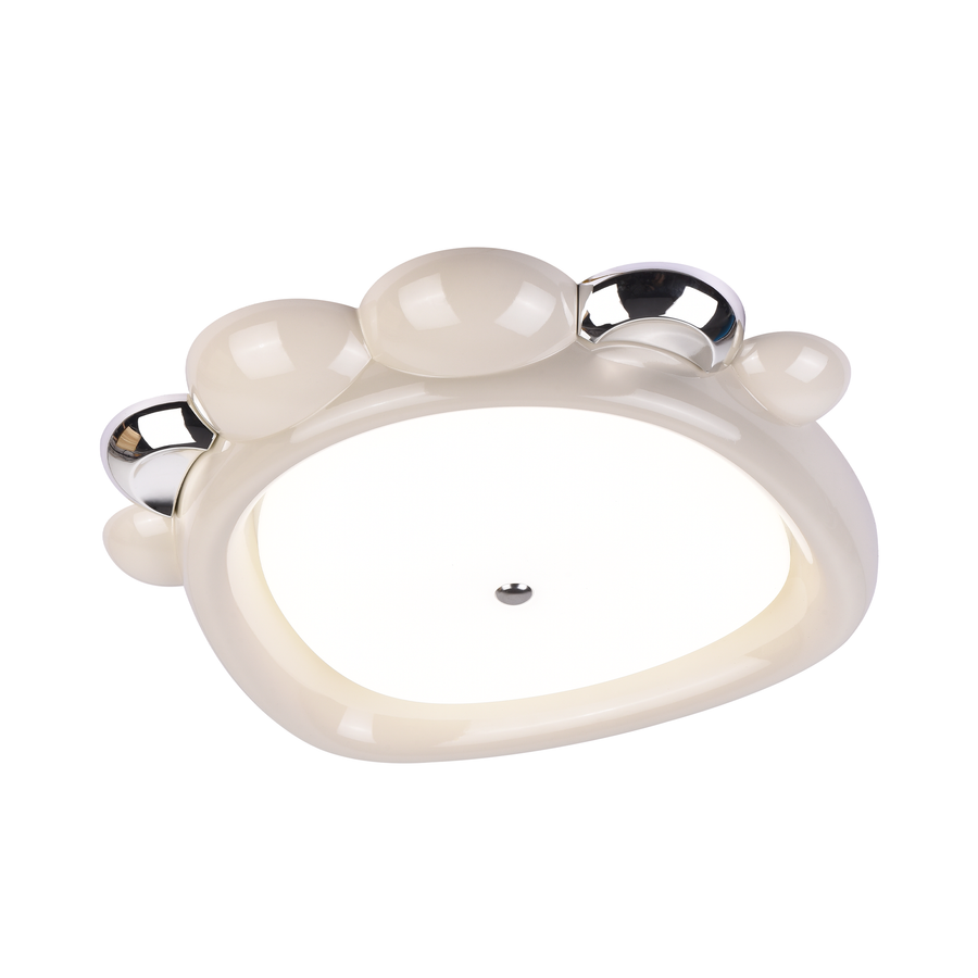 Lustră LED 8057WH, 41W, Acril Alb, Lumina 3000K/4000K/6000K,