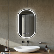 Oglinda LED Touch ONIRA Sistem Dezaburire, Ceas si Temperatura 50x80 cm