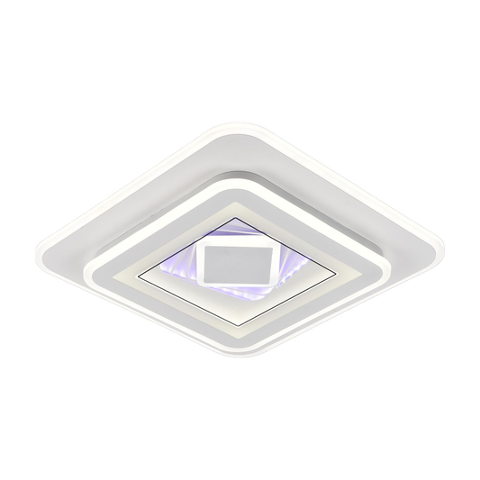 Lustra LED DOLIA, 70W, Diametru 49cm, lumina Rece/Calda/Neutra, Alb