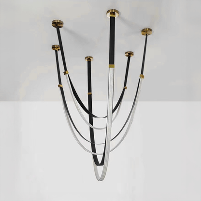 Candelabru Modern, LED, ARIA Largo, 31W, lumina Calda, Negru