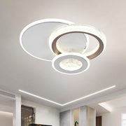 Lustra LED NYXORA 44W, 3 Cercuri, lumina Rece/Calda/Neutra, Negru