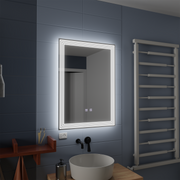 Oglinda LED Rectangulara, 60x80cm, ADIS Touch, Sistem Dezaburire,Dimabila