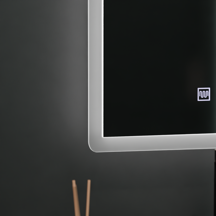 Oglinda LED Rentagulara, 60x80cm, Touch VENERA , Sistem Dezaburire,Dimabila