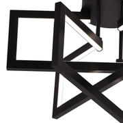 Lustra LED cu telecomanda 72W, 3 Elemente, lumina Rece/Calda/Neutra, Dimabila, Negru, LT750/3BK