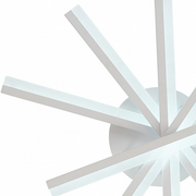 Lustra LED cu telecomanda ZOE, 67W, lumina Rece/Calda/Neutra, Dimabila, Alb