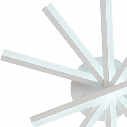 Lustra LED cu telecomanda ZOE, 67W, lumina Rece/Calda/Neutra, Dimabila, Alb