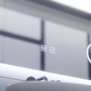 Oglinda LED Rectangulara, 80x60cm, Piano Touch, Sistem Dezaburire, Dimabila, Lumina Rece 6000K