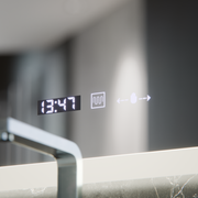 Oglinda LED Ovala, 80x50cm, Altera Senzor MotionGlow Marcello, Sistem Dezaburire, Ceas & Termometru, Dimabila