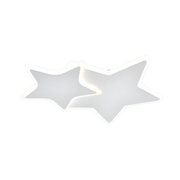 Lustra LED cu telecomanda 41W,  Stele, lumina Rece/Calda/Neutra, Dimabila, Alb