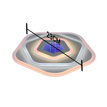 Lustra LED NEXA 3D 39W, Diametru 23cm, lumina Rece/Calda/Neutra , Alb