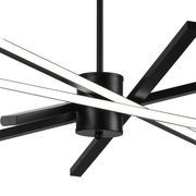 Lustra LED cu Telecomanda LT176/5BK, 69W, 5 Elemente, Lumina Rece/Clada/Neutra, Dimabila, Negru, Inaltime Reglabila