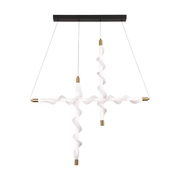 Lustra LED Suspendata Acril LT761/3GD, Lumina 3000/4000/6000K, Alb, Inaltime Reglabila