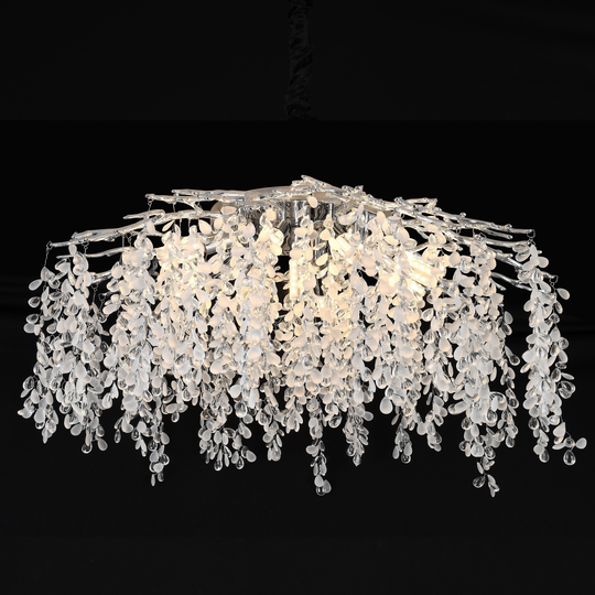 Candelabru Cristal WILLOW, 9x E14, Diametru 50cm, Crom Candelabre Cristal Default Title Alessandro Design