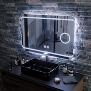 Oglindă LED E30S/65X45, Touch si Funcție Dezaburire, Lumina Cosmetică, 65x45cm, Lumina Rece 6000K