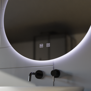 Oglinda LED Rotunda, 70cm, Isolda, Touch, Sistem Dezaburire