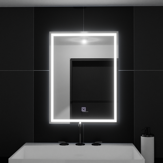 Oglinda LED Rectangulara, 50x70cm, FRAME Basic Touch