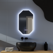 Oglinda LED Poligon E43S/50X80, Lumina si Sistem Dezaburire, 50X80cm