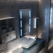 Oglinda LED Touch Erich S86/60X80 Sistem Dezaburire, Ceas si Temperatura 60x80 cm