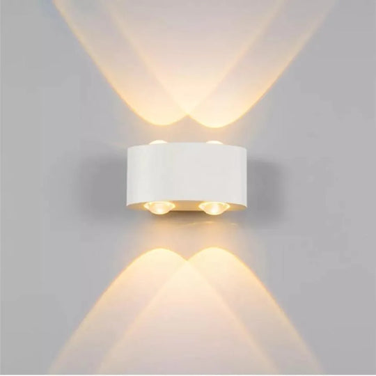 Fantas Aplica LED de Exterior si Interior, 4 Surse x 1W, IP65, Metalic, Alb, 3000K Aplice de Exterior Default Title Alessandro Design