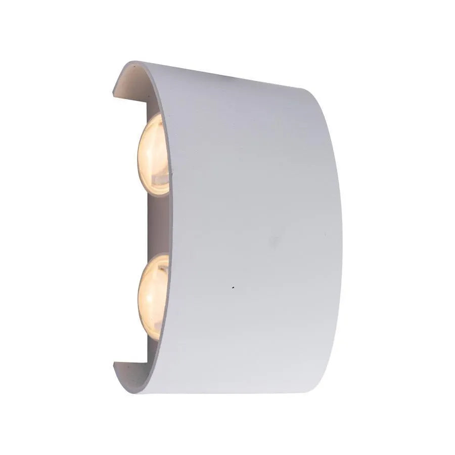 Fantas Aplica LED de Exterior si Interior, 4 Surse x 1W, IP65, Metalic, Alb, 3000K