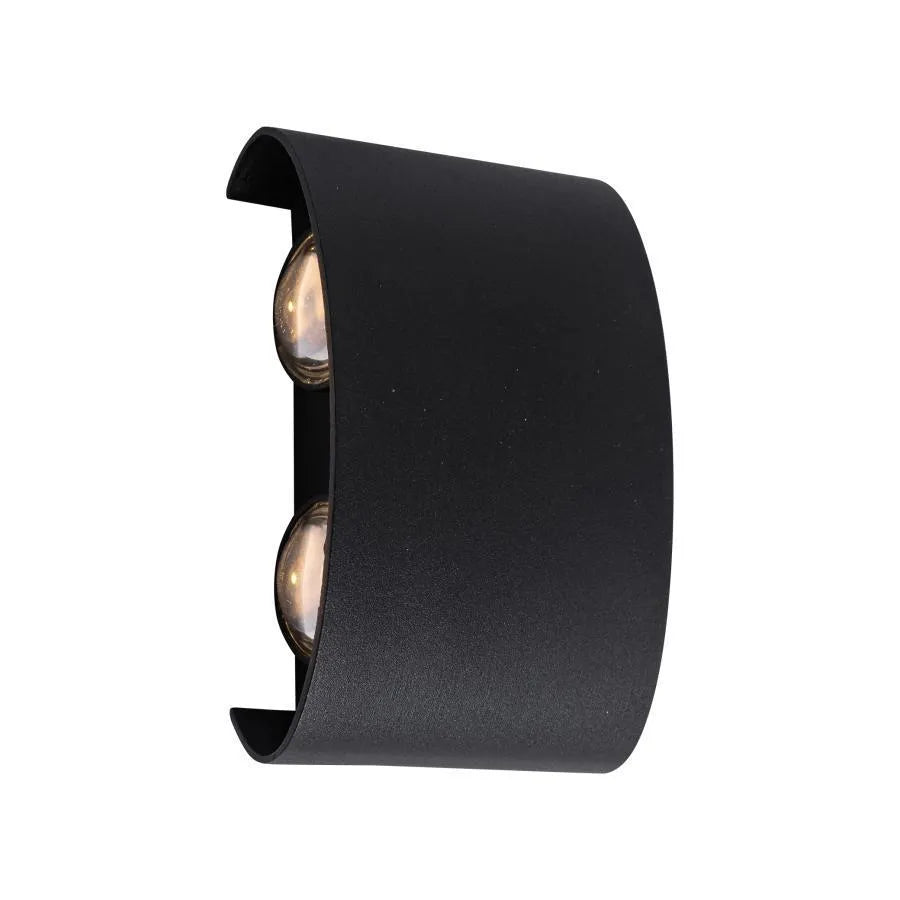 Fantas Aplica LED de Exterior si Interior, 4 Surse x 1W, IP65, Metalic, Negru, 3000K