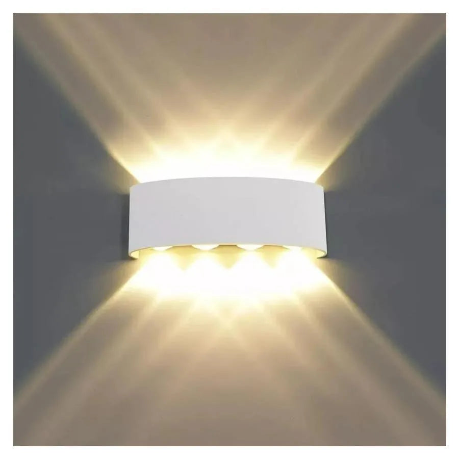 Fantas Aplica LED Interior/Exterior, 8 Surse x 1W, IP65, Alb, 3000K