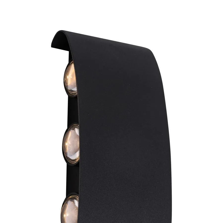 Aplica LED Exterior Ellis, 8W, 8 Surse de lumina, Lumina Calda, Negru