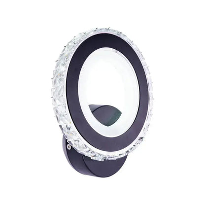 Aplica LED NOVA Rotonda, 16W, Negru & Inox, lumina Calda/Rece/Neutra