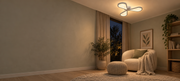 Lustra LED AURALIUS 18W, 3 Petale, lumina Neutra,  4000K, Alb