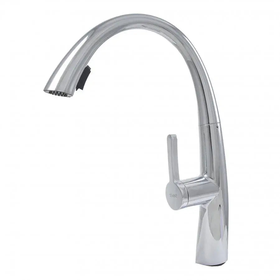 Baterie Bucatarie cu Dus Extractibil, Alama Sanitara, Crom, W059