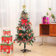 Brad Craciun Artifical Verde 1.5M Impodobit Globuri Conuri Instalatie si Beteala