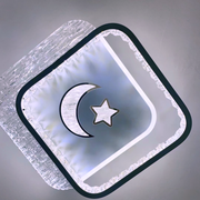 Lustra LED PERU 38W, 2 Patrate, lumina Rece/Calda/Neutra, Negru