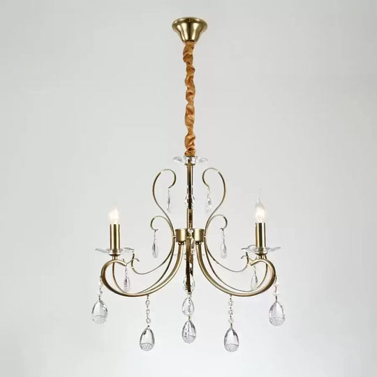 Candelabru Gustavo 3x E14 Auriu Candelabre Clasice Default Title Alessandro Design