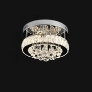 Lustra LED cu cristal ABEL 22W, Diametru 35cm, lumina Rece/Calda/Neutra , Crom Lucios