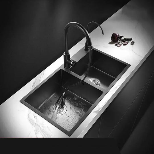 Chiuveta Bucatarie Inox 82x45 cm Gri Inchis Default Title Alessandro Design