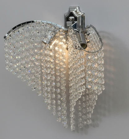 Aplica Cristal Ander 2x E14 Crom Lucios, Siraguri de cristale