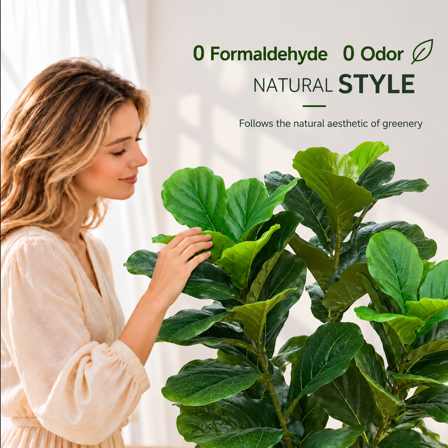 Planta Artificială Copac Tip Smochin, 3 brate, 160 cm, Verde, cu Ghiveci