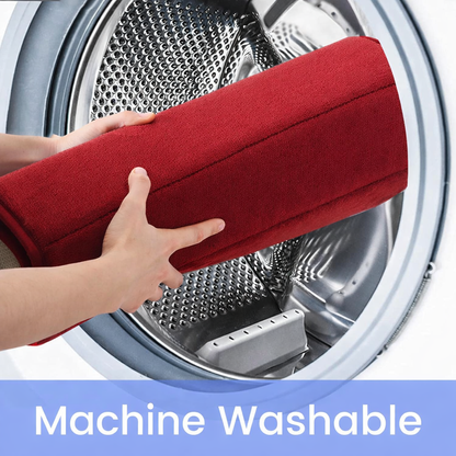 Covorase de Baie, 80x50 cm / 50x40 cm, Rosu, Antiderapant, Absorbant, Set 2 bucati