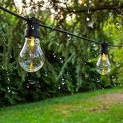 Ghirlanda LED 20 surse de lumina 20M 20xE27 Negru IP65