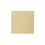 Intrerupator Touch Simplu Sticla Securizata Auriu