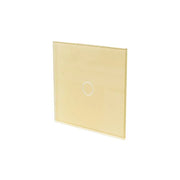 Intrerupator Touch Simplu Sticla Securizata Auriu