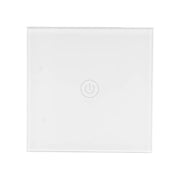 Intrerupator Touch Cap-Scara Sticla Securizata Alb