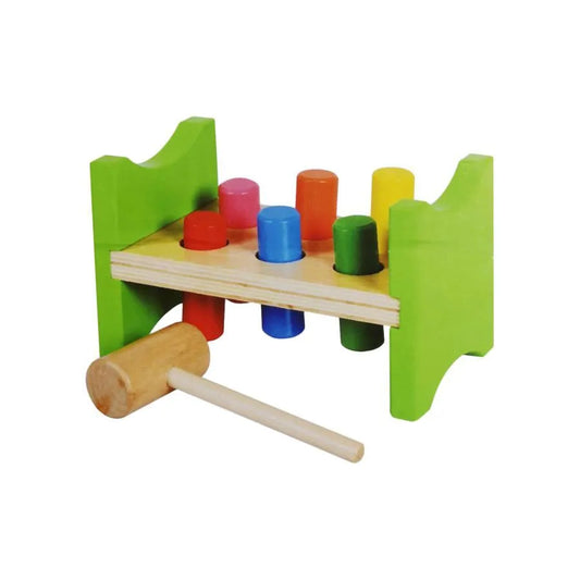 Joc Educativ Multicolor cu Cilindre, Lemn