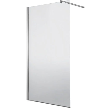 Paravan duș Walk-In 90x195 cm, sticlă securizată 8 mm, satin, profil metalic rezistent