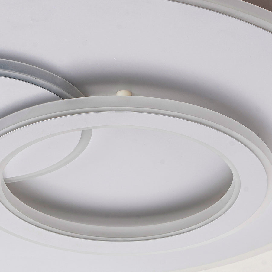 Lustra LED cu telecomanda NOLUX 120W, Rotunda, lumina Rece/Calda/Neutra, Dimabila, Alb