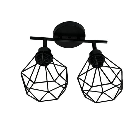 Lustra Aerope, 2x E27, Metal, Negru Lustre Industrial Default Title Alessandro Design