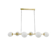 Lustra Capris, 6x E27, Metal, Auriu